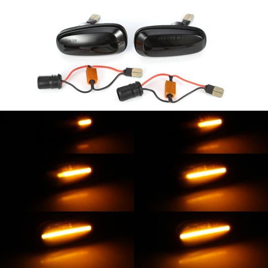 2ピース イエロー LED ウインカー ダイナミック サイド マーカー シーケンシャル ライト 適用: オペル/OPEL アストラ G 1998-2009 ザフィーラ A 1999-2005 シーケンシャル AL-II-1887 AL