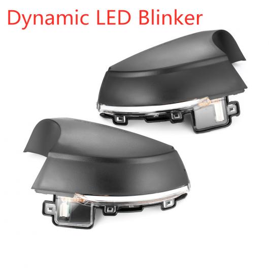 2ピース 適用: フォルクスワーゲン/VOLKSWAGEN VW ポロ MK5 6R 6C 2009-2017 ダイナミック ウインカー LED サイド バックミラー ミラー インジケーター シーケンシャル LED ウインカー AL-II-1922 AL