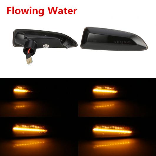 2ピース ダイナミック LED サイド マーカー ライト 12V フロー ウインカー リピーター ランプ パネル 適用: オペル/OPEL ボクスホール/VAUXHALL アストラ J K シーケンシャル AL-II-1928 AL