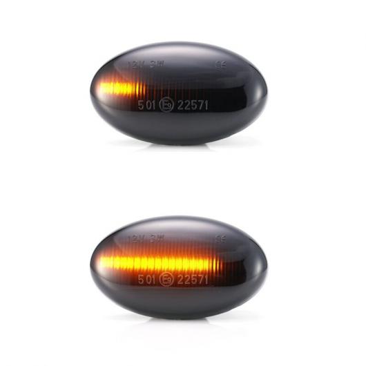 2ピース フロー ダイナミック LED サイド マーカー ライト ウインカー 12V ランプ 適用: メルセデス スマート/SMART W450 W452 Aクラス W168 ヴィト W639 シーケンシャル AL-II-1943 ALの通販は 12,068円
