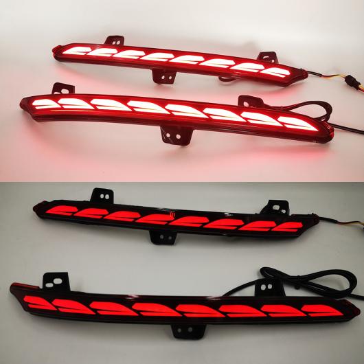 2ピース 適用: ホンダ アコード インスパイア 2018 2019 LED リア バンパー フォグランプ ブレーキ ライト ダイナミック ウインカー 装飾 3 ファンクション AL-II-2017 AL