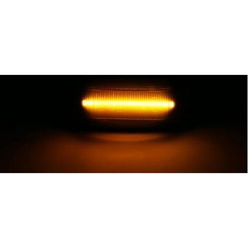 2ピース ダイナミック LED ウインカー サイド マーカー ライト 12V フロー フェンダー リピーター 適用: トヨタ ランドクルーザー 70 80 100シリーズ 通常 AL-II-2052 AL