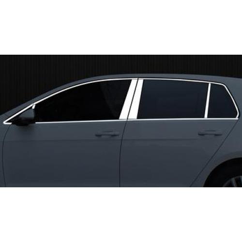 ステンレス スチール ガラス ウインドウ ガーニッシュ ピラー 中央列 ストリップ トリム 適用: VW フォルクスワーゲン/VOLKSWAGEN ゴルフ7 ゴルフ 7 2014-2018 タイプ006 AL-II-2265 AL