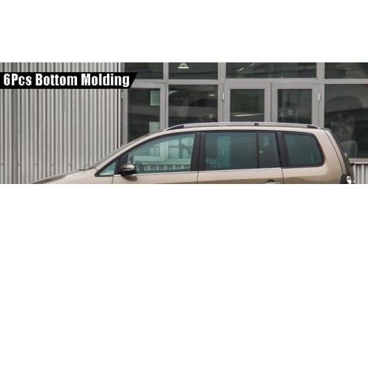 A セット ウインドウ ピラー ウインドウ シル モールディング トリム 適用: VW トゥーラン 2008-2015 6ピース AL-II-2306 ALの通販は