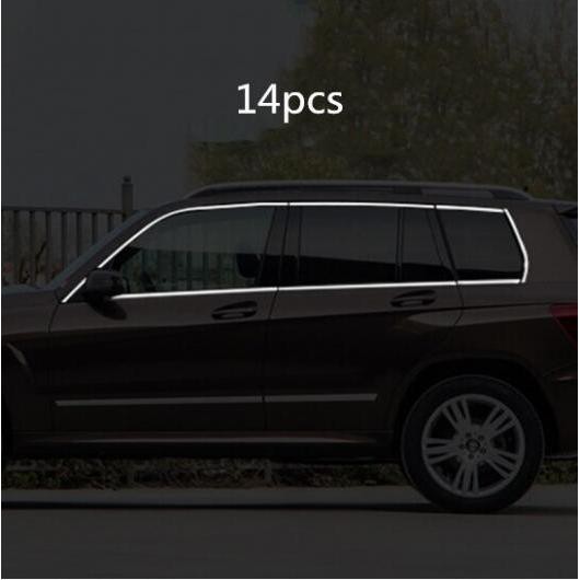 ステンレス スチール ウインドウ トリム ウインドウ ガーニッシュ ピラー カバー トリム 適用: メルセデス ベンツ GLK GLK300 GLK260 2015-2018 14ピース AL-II-2376 ALの通販は