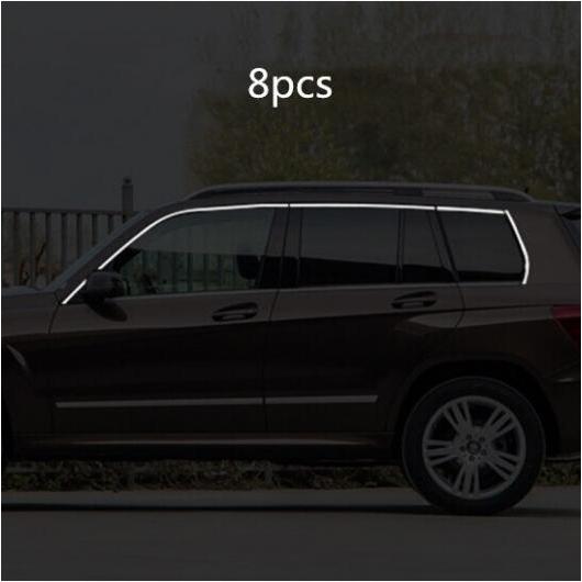 ステンレス スチール ウインドウ トリム ウインドウ ガーニッシュ ピラー カバー トリム 適用: メルセデス ベンツ GLK GLK300 GLK260 2015-2018 8ピース AL-II-2376 AL
