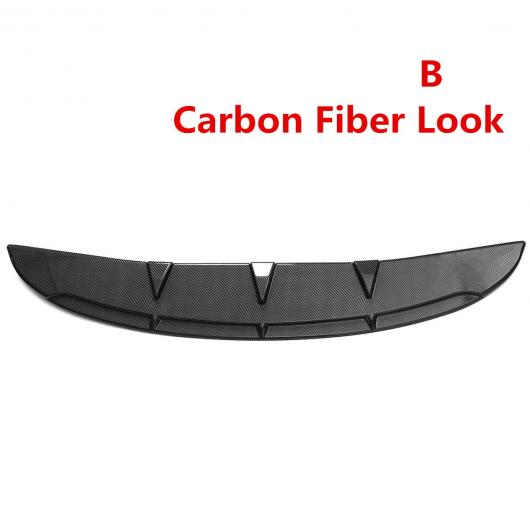 1ピース フロント バンパー リップ スポイラー ディフューザー フィン ボディ キット 適用: ベンツ BMW シビック カーボン調 AL-II-3226 ALの通販は
