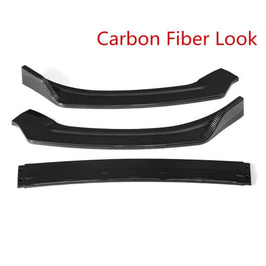 3ピース / A6 フロント バンパー リップ ディフューザー スポイラー スプリッタ カバー トリム 適用: アウディ/AUDI スポーツ 2016-2018 カーボン調 AL-II-3269 ALの通販は