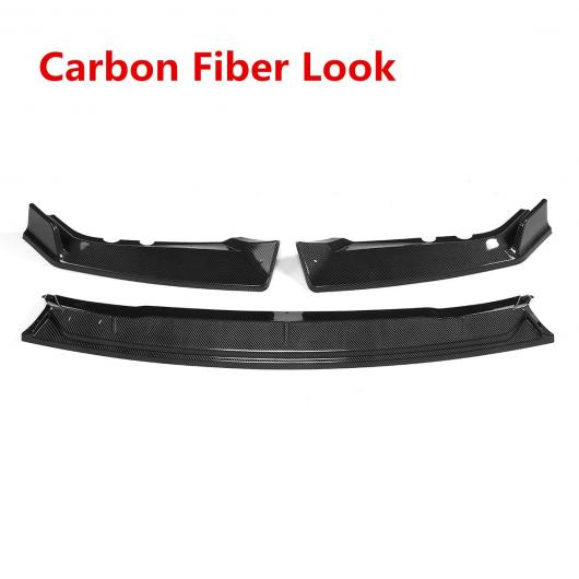 A セット フロント バンパー スプリッタ リップ スポイラー ディフューザー 保護 ボディ キット カバー トリム 適用: ホンダ CRV CR V 2017 2018 2019 2020 カーボン調 AL-II-3547 ALの通販は