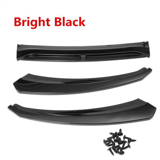 3ピース フロント バンパー リップ スプリッタ ボディ キット スポイラー ディフューザー スポイラー 適用: フォード/FORD フォーカス 2016 2017 2018 ブライトブラック AL-II-3745 ALの通販は 18,383円