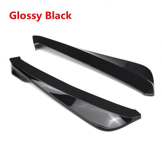 ユニバーサル 2ピース リア バンパー リップ ディフューザー ラップ アングル スプリッター スポイラー 適用: ベンツ VW ゴルフ ホンダ シビック スバル ブライトブラック AL-II-4078 ALの通販は