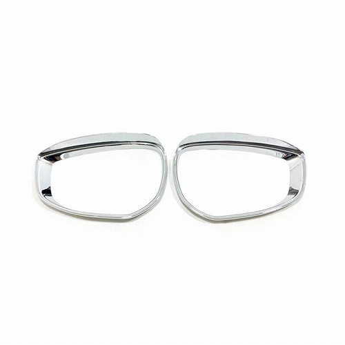 2ピース サイド ドア レイン リア ビュー ミラー バイザー シールド サン レイン ガード カバー トリム アクセサリー クローム 適用: マツダ CX-30 CX30 2019 2020 シルバー AL-II-4437 AL