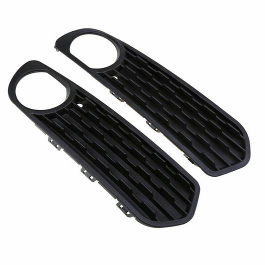 2ピース フロント バンパー フォグライト カバー フォグランプ グリル ホール 適用: BMW F20 F21 116i 118i 120i 2011-2013 ブラック タイプ001 AL-JJ-2788 AL