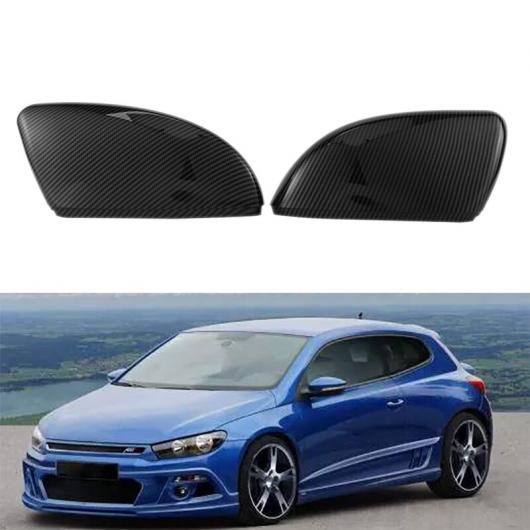 1 ペア カーボンファイバー リア ビュー ミラー カバー ABS サイド ミラー カバー ハウジング 適用: VW シロッコ パサート CC ビートル タイプ001 AL-JJ-2905 AL