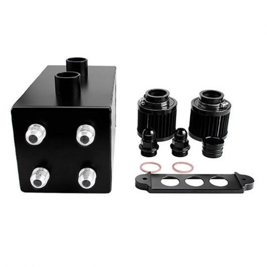 オイル キャッチ CAN ブリーザー タンク AN10 インターフェース 適用: ホンダ シビック インテグラ EK EG DC ブラック・シルバー AL-JJ-2996 ALの通販は