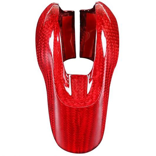カーボンファイバー レッド ギア シフト ノブ カバー トリム 適用: マカン パナメーラ ボクスター ケイマン 718 911 2008-2017 タイプ001の通販は
