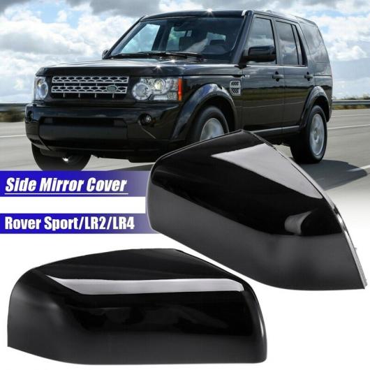 ペア ウイング サイド ミラー カバー 光沢ブラック 適用: ランド ローバー/ROVER レンジ ローバー/ROVER スポーツ LR2 LR4 LR019961 LR015056 タイプ001 AL-JJ-3185 AL