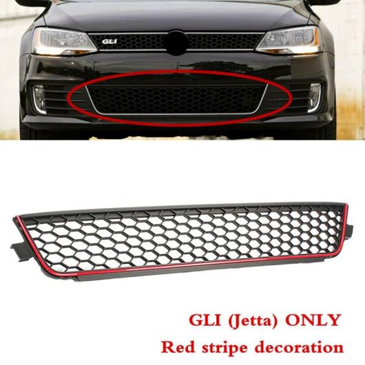 レッド フロント バンパー ハニカム ロワー インテーク グリル アセンブリ 適用: ジェッタ MK6 GLI 2011-2014 5C6853677 タイプ001 AL-JJ-3657 AL