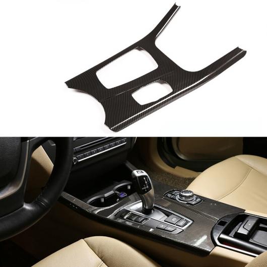 カーボンファイバー ギア シフト ノブ パネル カバー トリム 装飾 カバー 適用: BMW X3 F25 X4 F26 2011-2017 タイプ001 AL-JJ-3807 AL