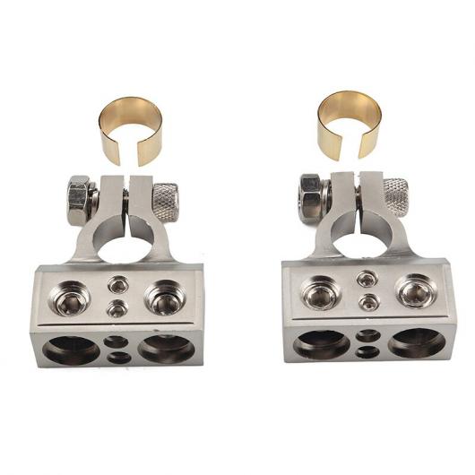 0-8GAUGE バッテリー ターミナル コネクタ クランプ ペア SHIMS-正極・負極 +/- タイプ001 AL-JJ-3864 AL