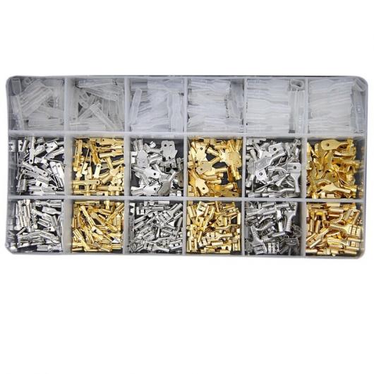 AL 540個 2.8/4.8/6.m ワイヤー コネクタ キット クリンプ メス/オス スペイド ターミナル セット 適用: エレクトリカル 配線 O スピーカー タイプ001 AL-JJ-4337