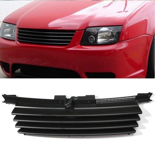ブラック グリル-マット ブラック フロント フード グリル 適用: VW/ジェッタ/ボーラ MK4 1999-2004 1J5853655C タイプ001 AL-JJ-4346 AL