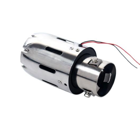 ユニバーサル エキゾースト システム プレーン チップ テール パイプ ブルー ライト シングル 吹き出し口 エキゾースト パイプ テール スロート ライト タイプ001 AL-JJ-4366 AL