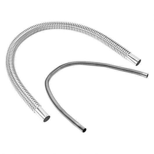 AL 2ピース 120/60cm ステンレス スチール エキゾースト クランプ ブラケット ガス 吹き出し口 ホース ポータブル パイプ サイレンス 適用: エア ディーゼル ヒーター キット タイプ001 AL-JJ-4481