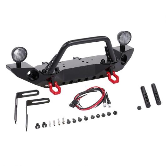 金属 フロント バンパー LED ライト 適用: 1/10 RC クローラ 軸 SCX10 90046 SCX10 III AXI03007 トラクサス TRX4 TRX-4 タイプ001 AL-JJ-4582 AL