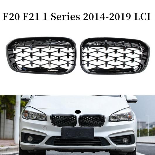 光沢ブラック スタイル ABS フロント バンパー グリル 適用: BMW F20 F21 1シリーズ 2014-2019 LCI タイプ001 AL-JJ-4658 AL 18,669円