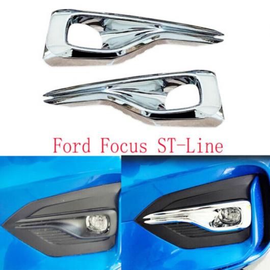 フロント フォグライト カバー トリム ヘッド フォグライト ランプ フレーム 適用: フォード/FORD フォーカス 2019 2020 ST-ライン エクステリア アクセサリー シルバー シルバー AL-JJ-4678 AL