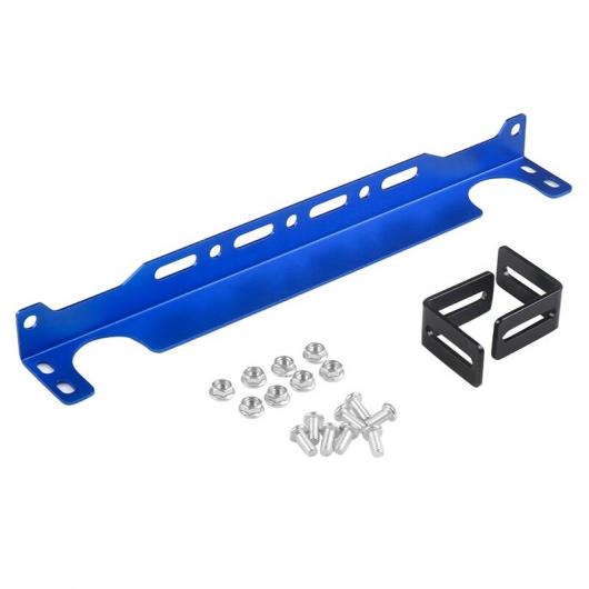 ユニバーサル エンジン オイル クーラー マウント ブラケット キット アルミニウム 合金 厚さ 2mm ブルー ブルー AL-JJ-4999 AL