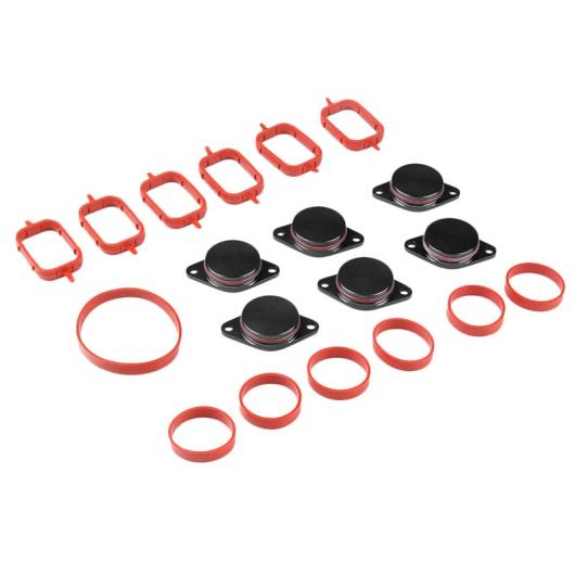 エンジン Vortex スワール バルブ スリーブ 素材 適用: BMW 3M アルミニウム スワール フラップ ブラック×レッド AL-JJ-5408 AL