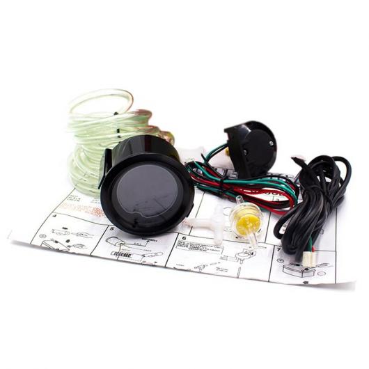 2インチ 52mm ユニバーサル EVO ブースト ゲージ LCD 7 色 PSI ターボ ブースト ゲージ メーター ブラック AL-JJ-5512 AL