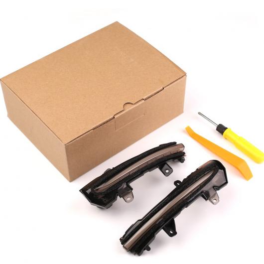 適用: 日産 ノート 2017 2018 仕様向上モデル e-POWER LED ダイナミック ウインカー ウインカー シーケンシャル サイド バックミラー クリスタル ホワイト・スモーク ブラック AL-JJ-6510 AL