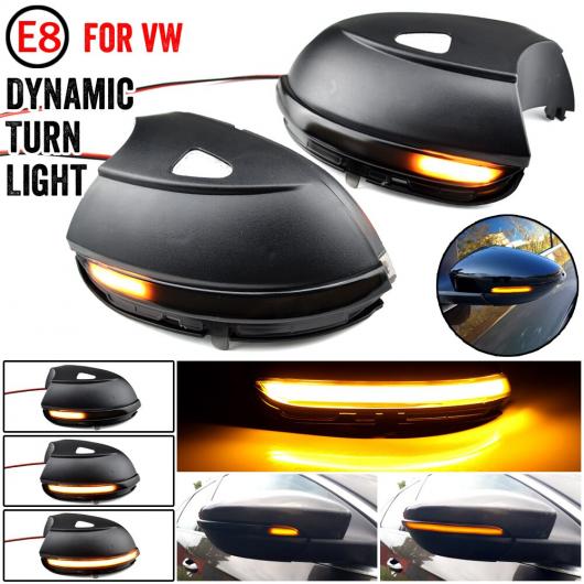 2ピース LED ダイナミック バックミラー ミラー インジケーター 適用: VW パサート CC B7 ビートル シロッコ ジェッタ MK6 LED サイド ウイング ダイナミック スモーク ブラック AL-JJ-6552 AL 15,372円