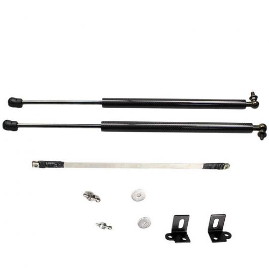 ダンパー 適用: MAZDA3 アクセラ BL 2009-2013 2ピース フロント フード ボンネット カーボンファイバー ガス ストラット リフト サポート ショック ブラック カーボンファイバー AL-JJ-8937 AL