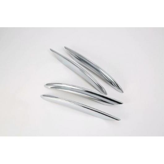 適用: メルセデス-ベンツ C-クラス C180 C200 C300 2019 2020 ABS フロント フォグライト トリム モールディング ベゼル ガーニッシュ ステッカー 鏡面シルバー AL-JJ-9492 AL