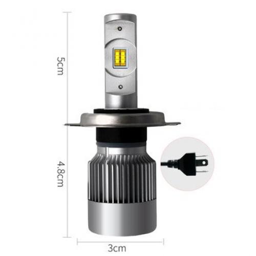 ヘッドライト バルブ LED 適用: ホンダ ベゼル HR-V XR-V EVERUS VE-1 6000K 10000lm ホワイト ライト オート 2ピース H4 AL-KK-0516 AL