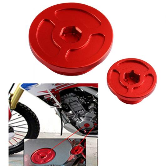 適用: ホンダ XR400 CRF250 1993-2020 2ピース クランクケース カバー プラグ ボルト 90087-HB5-000 レッド AL-KK-1082 ALの通販は 5,355円