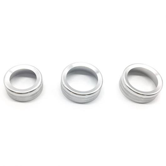 AL 適用: アルファ ロメオ ジュリア ステルヴィオ インテリア アクセサリー インテリア トリム エア コンディション ノブ カバー シルバー AL-KK-1214