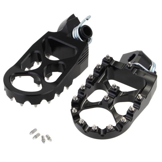 オートバイ CNC フット ペグ ペダル フット レスト 適用: KTM 50 65 85 525 540 ハスクバーナ TC65 ヤマハ YZ125X YZ250FX YZ450FX ブラック AL-KK-1275 2輪 AL
