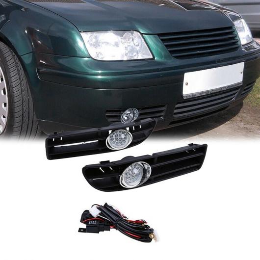 LED フォグランプ フロント グリル 適用: VW ボーラ ジェッタ MK4 1999-2007 1 ペア ブラック AL-KK-1594 AL