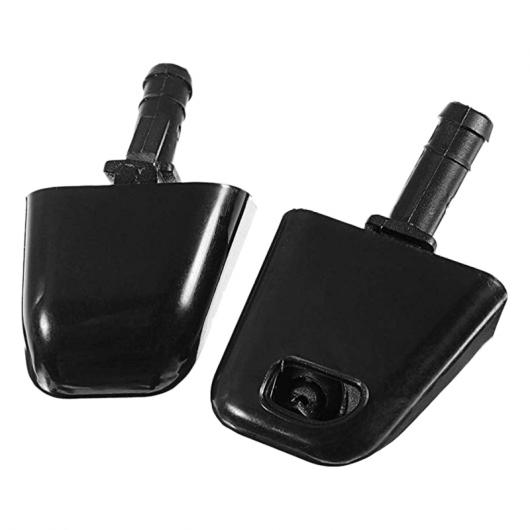 2ピース ワイパー フロント ヘッドライト ウォッシャー ジェット ノズル 適用: 日産 X-トレイル T31 2007-2013 28641-1DA0A 28642-1DA0A ブラック AL-KK-1676 AL