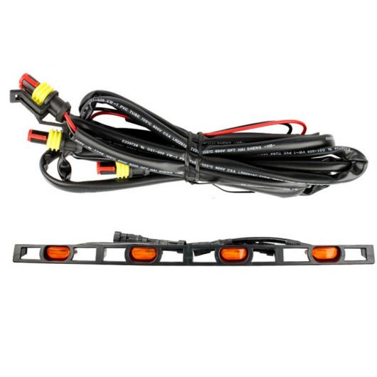 適用: トヨタ タコマ 2012-2015 4-ピース フロント バンパー グリル LED アンバー ライト 適用: フロント バンパー グリル タイプ001 AL-KK-1907 AL