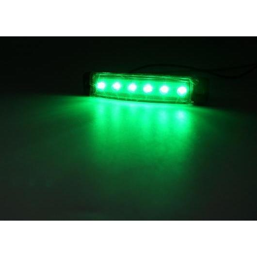 AL 10ピース トラック テール ライト サイド マーカー ローリー トレーラー SUV ATV LED ウインカー ライト ブレーキ ランプ ターン インジケータ ホワイト〜グリーン 24V AL-KK-2622