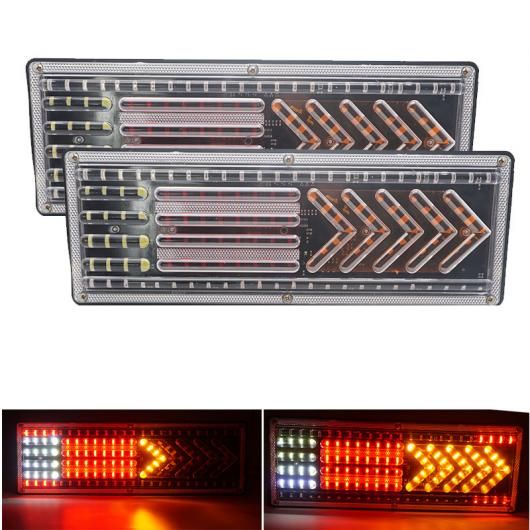 2ピース 24V ユニバーサル 防水 トラック リア テールライト ワーニング ライト リア テールライト ストップ ローリー バス ブレーキ リバース ターン タイプ001〜タイプ004 41cm AL-KK-2912 ALの通販は