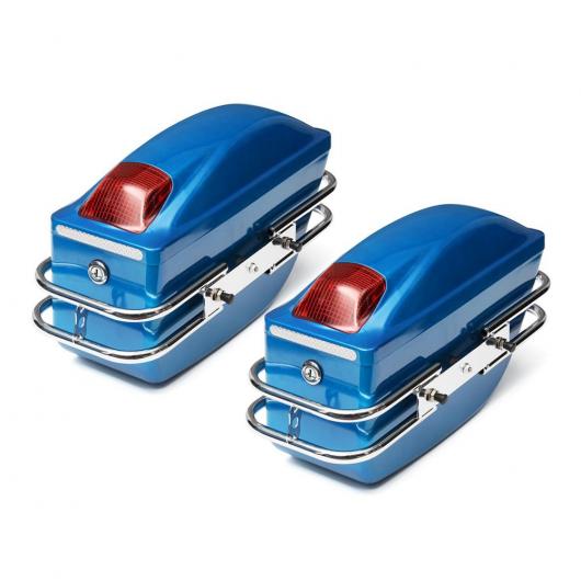 ユニバーサル オートバイ テール バッグ ラゲッジ タンク ツール バッグ ハード ケース サドル バッグ 適用: カワサキ/ホンダ/ヤマハ/スズキ ブラック〜ブルー AL-KK-3079 AL