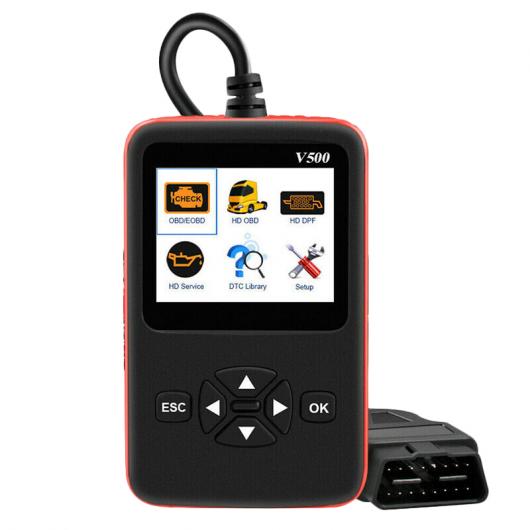 適用: トラック V500 OBD OBD2 スキャナー 2in1 診断 ツール CR-HD トラック EOBD OBD PK ELM327 V1.5 NL102 タイプ001 AL-KK-4949 AL