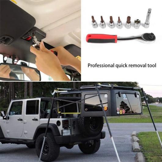 分解 ツール スクリュー 解体 レンチ ツール キット 適用: ジープ/JEEP ラングラー JK JL 2007 シルバー レッド AL-KK-5087 AL